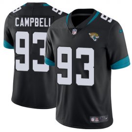 Nike Jacksonville Jaguars #93 Calais Campbell Black Team Color Mens Stitched NFL Vapor Untouchable Limited Jersey