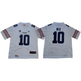 Auburn Tigers #10 Bo Nix White Limited Stitched College Jersey
