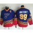 St. Louis Blues #99 Wayne Gretzky Light Blue/Red CCM Throwback Stitched Youth NHL Jersey