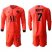 Paris Saint-Germain #7 Mbappe Red Jordan Long Sleeves Soccer Club Jersey