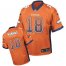 Nike Denver Broncos #18 Peyton Manning Orange Team Color Mens Stitched NFL Elite Drift Fashion Jersey