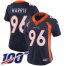 Nike Denver Broncos #96 Shelby Harris Navy Blue Alternate Womens Stitched NFL 100th Season Vapor Untouchable Limited Jersey