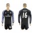 Real Madrid #16 Kovacic Sec Away Long Sleeves Soccer Club Jersey