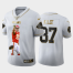 Kansas City Chiefs #87 Travis Kelce Nike Team Hero 4 Vapor Limited NFL 100 Jersey White Golden