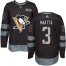 Adidas Pittsburgh Penguins #3 Olli Maatta Black 1917-2017 100th Anniversary Stitched NHL Jersey