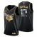 Charlotte Charlotte Hornets #12 Kelly Oubre Jr. Mens Golden Edition Diamond Logo 2021/22 Swingman Jersey – Black Mens