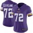 Nike Minnesota Vikings #72 Ezra Cleveland Purple Team Color Womens Stitched NFL Vapor Untouchable Limited Jersey