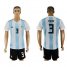 Argentina #3 Fazio Home Soccer Country Jersey