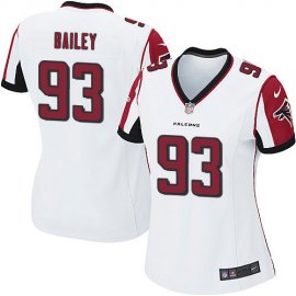 Nike Atlanta Falcons #93 Allen Bailey White Womens Stitched NFL New Elite Jersey