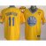 Warriors #11 Klay Thompson Gold 2013 Christmas Day Swingman The Finals Patch Stitched NBA Jersey