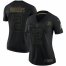 Green Bay Packers #12 Aaron Rodgers Nike Womens 2020 Salute To Service Limited Jersey Black