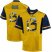 West Virginia Mountaineers #13 Andrew Buie Gold With Portrait Print College Football Jersey