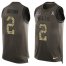 Nike Buffalo Bills #2 John Brown Green Mens Stitched NFL Limited Salute To Service Tank Top Jersey