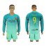 Barcelona #9 Suarez Sec Away Long Sleeves Soccer Club Jersey