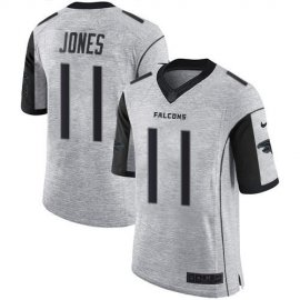 Nike Atlanta Falcons #11 Julio Jones Gray Mens Stitched NFL Limited Gridiron Gray II Jersey