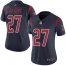 Nike Houston Texans #27 Jose Altuve Navy Blue Womens Stitched NFL Limited Rush Jersey