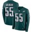 Nike Philadelphia Eagles #55 Brandon Graham Midnight Green Team Color Mens Stitched NFL Limited Therma Long Sleeve Jersey