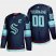 Seattle Kraken Custom Mens Adidas 2021-22 Navy Home Authentic Stitched NHL Jersey