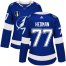 Adidas Tampa Bay Lightning #77 Victor Hedman Blue 2022 Stanley Cup Final Patch Womens Home Authentic Stitched NHL Jersey Womens