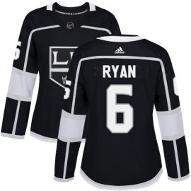 Adidas Los Angeles Kings #6 Joakim Ryan Black Home Authentic Womens Stitched NHL Jersey