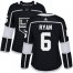 Adidas Los Angeles Kings #6 Joakim Ryan Black Home Authentic Womens Stitched NHL Jersey