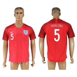 England #5 Smalling Away Soccer Country Jersey