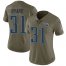 Nike Tennessee Titans #31 Kevin Byard Olive Womens Stitched NFL Limited 2017 Salute to Service Jersey