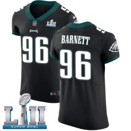 Nike Philadelphia Eagles #96 Derek Barnett Black Alternate Super Bowl LII Mens Stitched NFL Vapor Untouchable Elite Jersey