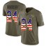 Nike New York Giants #24 James Bradberry Olive/USA Flag Mens Stitched NFL Limited 2017 Salute To Service Jersey