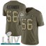 Nike San Francisco 49ers #56 Kwon Alexander Olive/Camo Super Bowl LIV 2020 Mens Stitched NFL Limited 2017 Salute To Service Jersey
