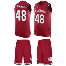 Nike Arizona Cardinals #48 Isaiah Simmons Red Team Color Mens Stitched NFL Limited Tank Top Suit Jersey