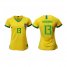 Womens Brazil #13 Marquinhos Home Soccer Country Jersey