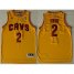 Cleveland Cavaliers 2 Kyrie Irving Yellow Revolution 30 Swingman NBA Jerseys Cheap