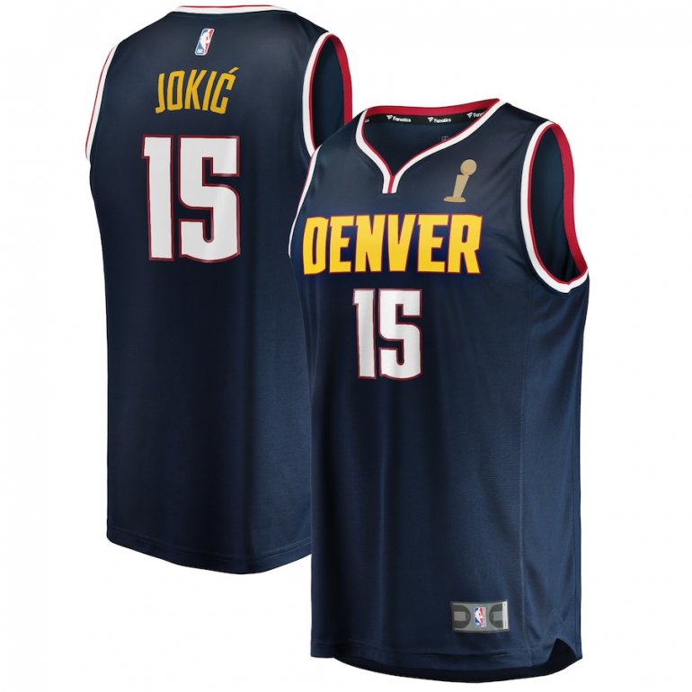 Nikola Jokic Denver Nuggets Fanatics Branded Youth Navy 2023 NBA Finals Champions Fast Break Player Jersey – Icon Edition Nikola Jokic Denver Nuggets Fanatics Branded Youth Navy 2023 NBA Finals Champions Fast Break Player Jersey – Icon Edition
