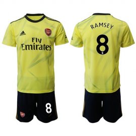 Arsenal #8 Ramsey Yellow Soccer Club Jersey