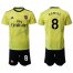 Arsenal #8 Ramsey Yellow Soccer Club Jersey