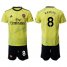 Arsenal #8 Ramsey Yellow Soccer Club Jersey