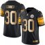 Nike Pittsburgh Steelers #30 James Conner Black Mens Stitched NFL Limited Gold Rush Jersey