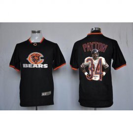 Nike Chicago Bears #34 Walter Payton Black Mens NFL Game All Star Fashion Jersey