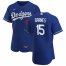 Los Angeles Dodgers #15 Austin Barnes Mens Nike Royal Alternate 2020 Authentic Player MLB Jersey