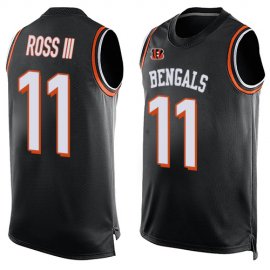 Nike Cincinnati Bengals #11 John Ross III Black Team Color Mens Stitched NFL Limited Tank Top Jersey