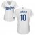 Los Angeles Dodgers #10 Justin Turner White Home Womens Stitched MLB Jersey