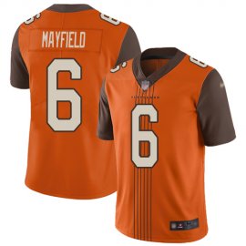 Nike Cleveland Browns #6 Baker Mayfield Orange Alternate Mens Stitched NFL Limited City Edition Jersey