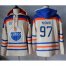 Edmonton Oilers #97 Connor McDavid Cream Sawyer Hooded Sweatshirt Stitched NHL Jersey
