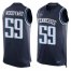 Nike Tennessee Titans #59 Wesley Woodyard Navy Blue Team Color Mens Stitched NFL Limited Tank Top Jersey