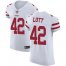 Nike San Francisco 49ers #42 Ronnie Lott White Mens Stitched NFL Vapor Untouchable Elite Jersey