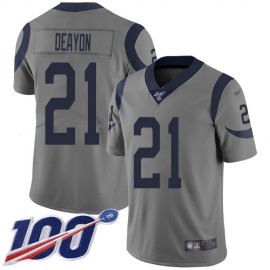 Nike Los Angeles Rams #21 Donte Deayon Gray Mens Stitched NFL Limited Inverted Legend 100th Season Jersey