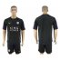 Leicester City Blank Black Goalkeeper Soccer Club Jersey