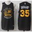 Mens Nike Golden State Warriors #35 Kevin Durant Black Fashion NBA Swingman Jersey