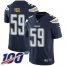 Nike Los Angeles Chargers #59 Nick Vigil Navy Blue Team Color Mens Stitched NFL 100th Season Vapor Untouchable Limited Jersey